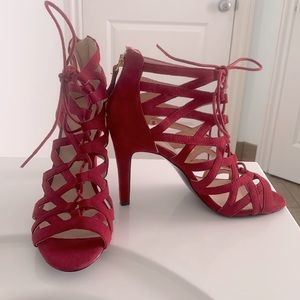 Red Strappy Heel from Nine West - Never Worn Out
